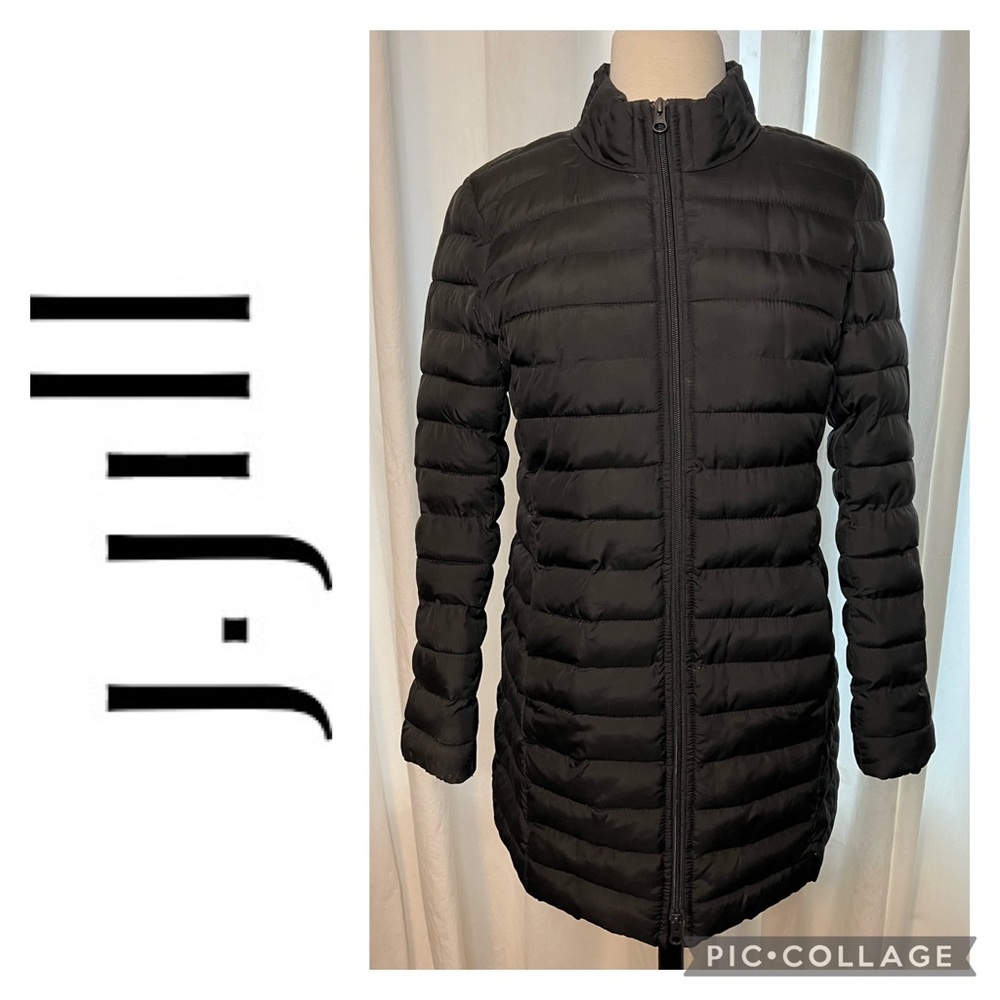 J. JILL Black Lightweight Puffer Jacket/Coat XS Petite